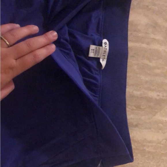 NWT Athleta Brooklyn Lined Pants - Purple - Sz 8T - Picture 5 of 6